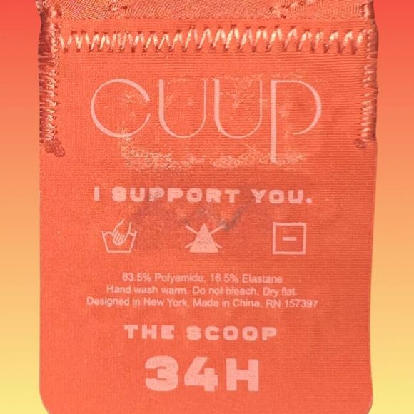 Full Figure Cupp The Scoop Non Molded Cup Bra Size 34 H - Picture 6 of 6